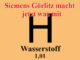 Wasserstoff Siemens Görlitz