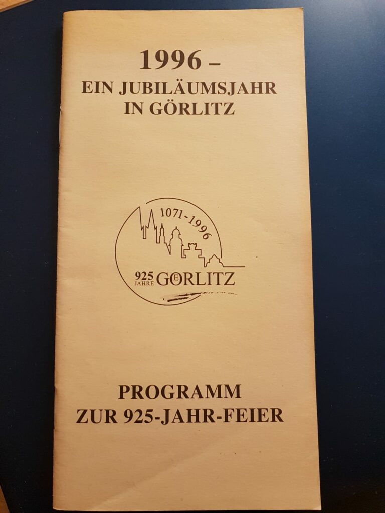 Vorderseite Programmheft 925 Jahr Feier