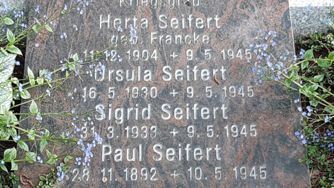 Familiengrab Seifert Ludwigsdorf Familiengrab Seifert Ludwigsdorf