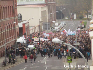 Demonstration vor Siemens Görlitz