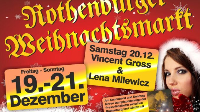 Vincent Gross und der Rothenburger Weihnachtsmarkt