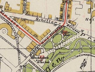 Karte 1897 Ringbahn Blockhausstraße Görlitz