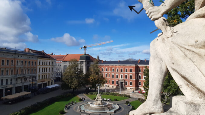 Blick von der Post Postplatz